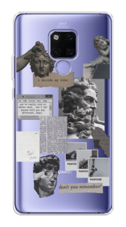Чехол на Huawei Mate 20X "Коллаж греческие скульптуры" Case Place