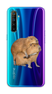 Чехол на Realme XT "Капибара с ножом" Case Place