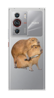 Чехол на ZTE Nubia Z40 Pro "Капибара с ножом" Case Place