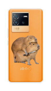 Чехол на Vivo iQOO Neo6 "Капибара с ножом" Case Place