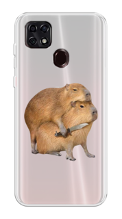 Чехол на ZTE Blade 20 Smart "Капибара с ножом" Case Place
