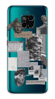 Чехол на Huawei Mate 20 Pro "Коллаж греческие скульптуры" Case Place