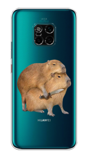Чехол на Huawei Mate 20 Pro "Капибара с ножом" Case Place