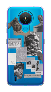 Чехол на Nokia 1.4 "Коллаж греческие скульптуры" Case Place