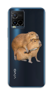 Чехол на Vivo Y33s/Y21 "Капибара с ножом" Case Place
