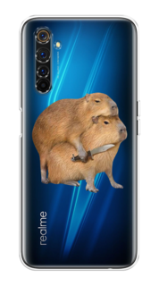 Чехол на Realme 6 Pro "Капибара с ножом" Case Place