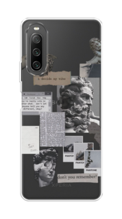 Чехол на Sony Xperia 10 IV "Коллаж греческие скульптуры" Case Place