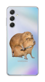 Чехол на Samsung Galaxy M54 "Капибара с ножом" Case Place