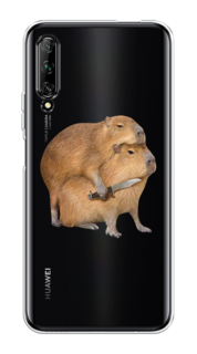 Чехол на Huawei Y9s "Капибара с ножом" Case Place