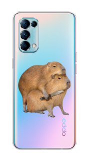 Чехол на Oppo Reno 5 "Капибара с ножом" Case Place