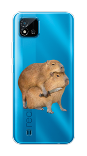 Чехол на Oppo Realme C20 "Капибара с ножом" Case Place