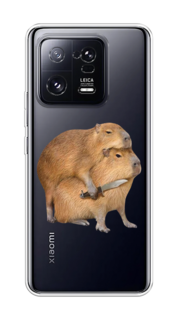 Чехол на Xiaomi 13 Pro 5G "Капибара с ножом" Case Place