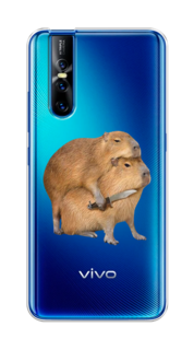 Чехол на Vivo V15 Pro "Капибара с ножом" Case Place
