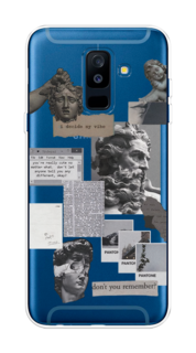 Чехол на Samsung Galaxy A6 Plus "Коллаж греческие скульптуры" Case Place