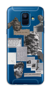 Чехол на Samsung Galaxy A6 "Коллаж греческие скульптуры" Case Place