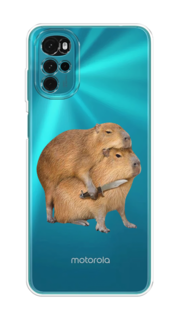 Чехол на Motorola Moto G22 "Капибара с ножом" Case Place