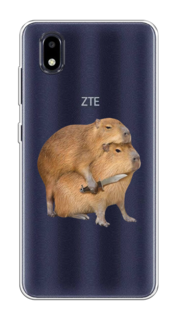 Чехол на ZTE Blade A3 (2020) "Капибара с ножом" Case Place