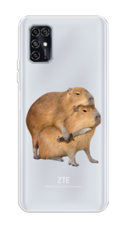 Чехол на ZTE Blade V2020 Smart "Капибара с ножом" Case Place