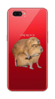 Чехол на Oppo A3s "Капибара с ножом" Case Place