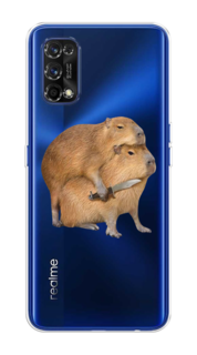 Чехол на Realme 7 Pro "Капибара с ножом" Case Place
