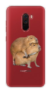 Чехол на Xiaomi Pocophone F1 "Капибара с ножом" Case Place