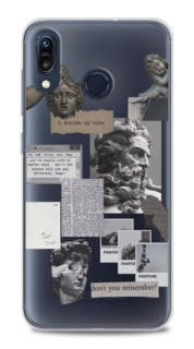 Чехол на ASUS ZenFone Max M1 ZB555KL "Коллаж греческие скульптуры" Case Place