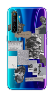 Чехол на Realme XT "Коллаж греческие скульптуры" Case Place