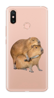 Чехол на Xiaomi Mi Max 3 "Капибара с ножом" Case Place