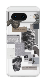 Чехол на Google Pixel 8 "Коллаж греческие скульптуры" Case Place