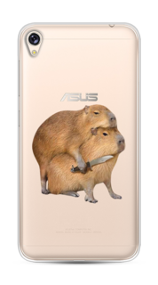Чехол на Asus Zenfone Live ZB501KL "Капибара с ножом" Case Place