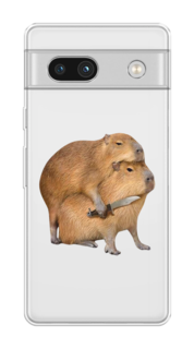 Чехол на Google Pixel 7A "Капибара с ножом" Case Place