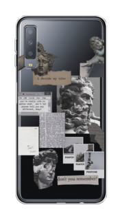 Чехол на Samsung Galaxy A7 2018 "Коллаж греческие скульптуры" Case Place