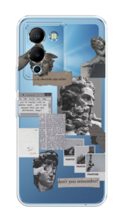Чехол на Infinix Note 12 G96 "Коллаж греческие скульптуры" Case Place