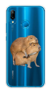 Чехол на Huawei P20 Lite/Nova 3E "Капибара с ножом" Case Place