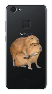 Чехол на Vivo V7 "Капибара с ножом" Case Place