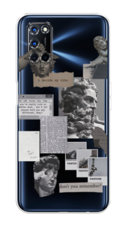 Чехол на Oppo A52/A72 "Коллаж греческие скульптуры" Case Place