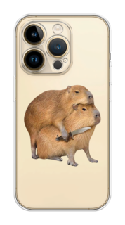 Чехол на Apple iPhone 14 Pro Max "Капибара с ножом" Case Place