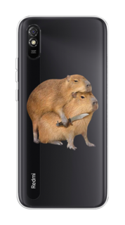 Чехол на Xiaomi Redmi 9A "Капибара с ножом" Case Place