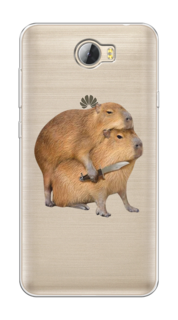 Чехол на Honor 5A/Huawei Y5 II "Капибара с ножом" Case Place