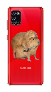 Чехол на Samsung Galaxy A31 "Капибара с ножом" Case Place
