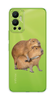 Чехол на Infinix Hot 12 "Капибара с ножом" Case Place
