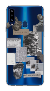 Чехол на Samsung Galaxy A20s "Коллаж греческие скульптуры" Case Place
