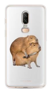 Чехол на OnePlus 6 "Капибара с ножом" Case Place