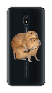 Чехол на Xiaomi Redmi 8A "Капибара с ножом" Case Place