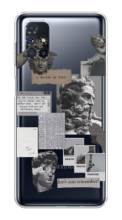 Чехол на Samsung Galaxy M51 "Коллаж греческие скульптуры" Case Place