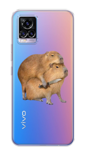 Чехол на Vivo V20 "Капибара с ножом" Case Place