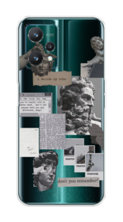 Чехол на Realme 9 Pro "Коллаж греческие скульптуры" Case Place