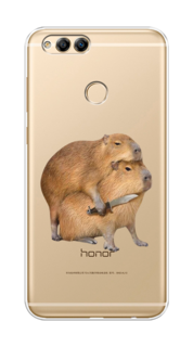 Чехол на Honor 7X 2017 "Капибара с ножом" Case Place