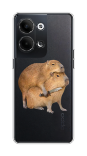 Чехол на Oppo Reno9 "Капибара с ножом" Case Place
