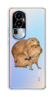 Чехол на Oppo Reno 10 Pro Plus "Капибара с ножом" Case Place